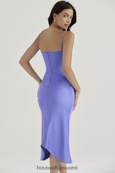 House of CB imogen periwinkle satiinikorsetti midi-mekko Z000Z415 vaatetus