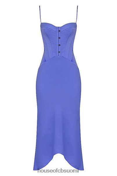 House of CB imogen periwinkle satiinikorsetti midi-mekko Z000Z415 vaatetus