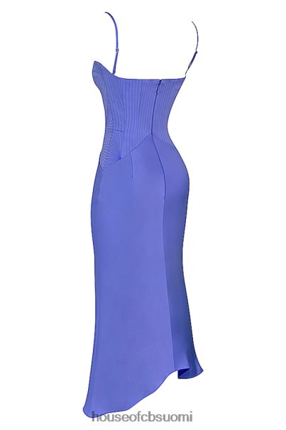 House of CB imogen periwinkle satiinikorsetti midi-mekko Z000Z415 vaatetus