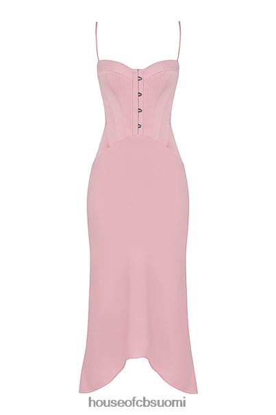 House of CB imogen rose pink satiini korsetti midi mekko Z000Z407 vaatetus