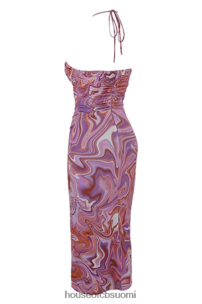 House of CB kasia purple swirl cutout midi mekko Z000Z570 vaatetus