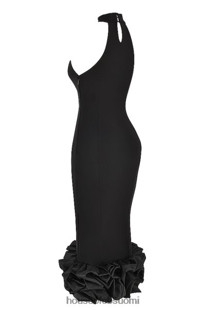 House of CB katajan musta peplum midi-mekko Z000Z346 vaatetus
