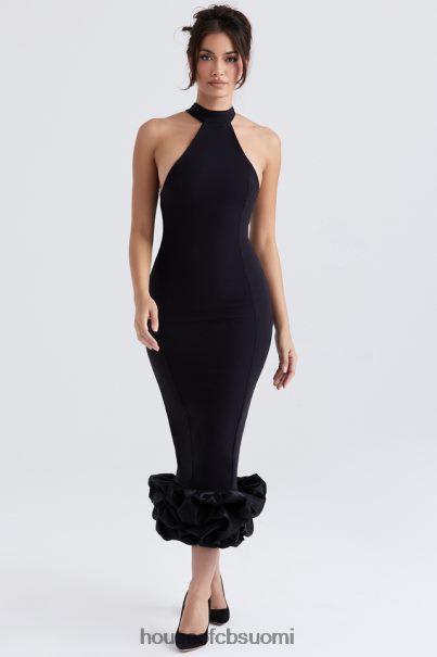 House of CB katajan musta peplum midi-mekko Z000Z346 vaatetus