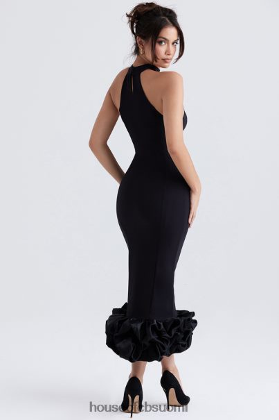 House of CB katajan musta peplum midi-mekko Z000Z346 vaatetus