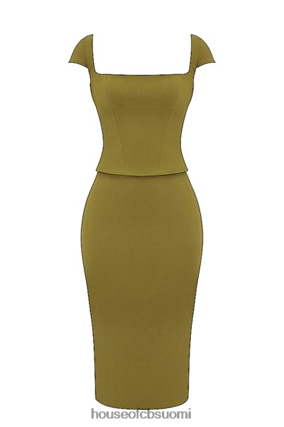 House of CB layana oliivi korsetti midi-mekko Z000Z163 vaatetus