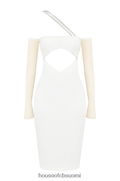 House of CB loulou ivory satiinileikkaus midi-mekko Z000Z519 vaatetus