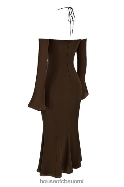 House of CB naomi espresso halter midi-mekko Z000Z409 vaatetus