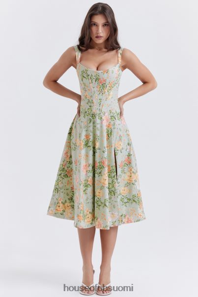 House of CB saira kevyt jadeprintti midi sundress Z000Z242 vaatetus