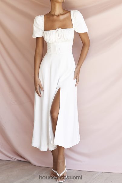 House of CB tallulah valkoinen puff sleeve midi sundress Z000Z440 vaatetus