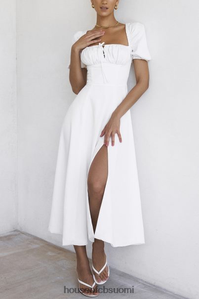 House of CB tallulah valkoinen puff sleeve midi sundress Z000Z440 vaatetus