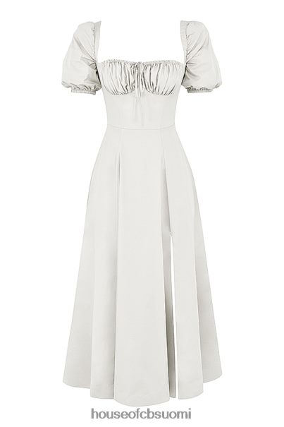 House of CB tallulah valkoinen puff sleeve midi sundress Z000Z440 vaatetus