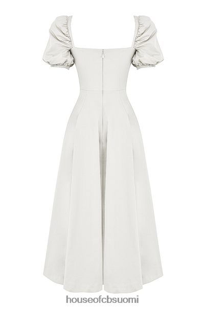House of CB tallulah valkoinen puff sleeve midi sundress Z000Z440 vaatetus
