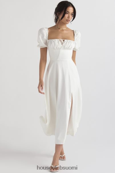 House of CB tallulah valkoinen puff sleeve midi sundress Z000Z440 vaatetus