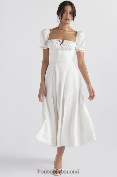 House of CB tallulah valkoinen puff sleeve midi sundress Z000Z440 vaatetus