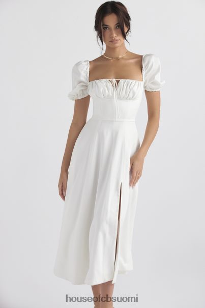 House of CB tallulah valkoinen puff sleeve midi sundress Z000Z440 vaatetus