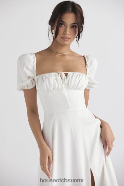 House of CB tallulah valkoinen puff sleeve midi sundress Z000Z440 vaatetus
