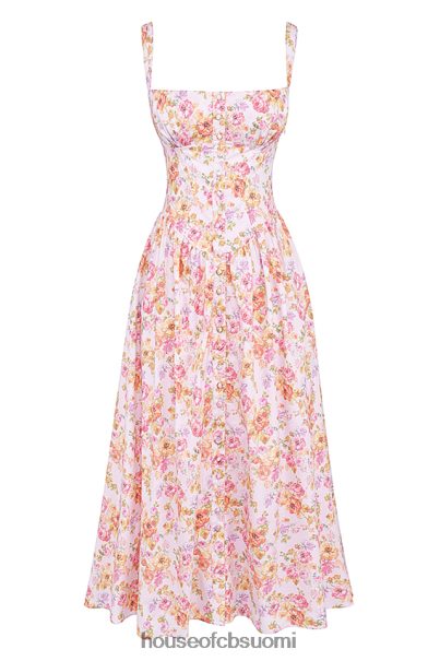House of CB tatiana pink print midi sundress Z000Z252 vaatetus