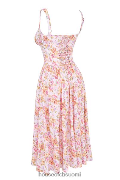 House of CB tatiana pink print midi sundress Z000Z252 vaatetus