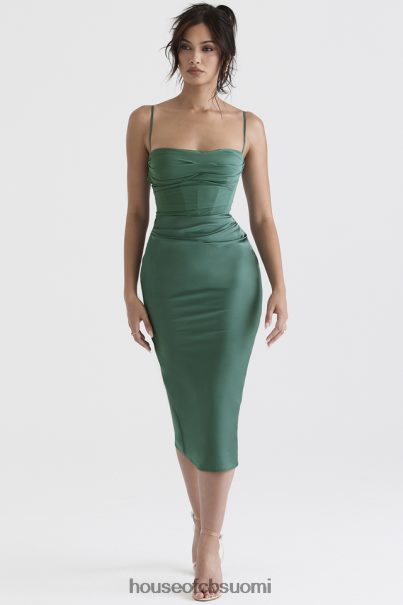 House of CB teia forest draped korsetti midi-mekko Z000Z388 vaatetus