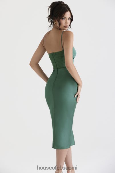 House of CB teia forest draped korsetti midi-mekko Z000Z388 vaatetus
