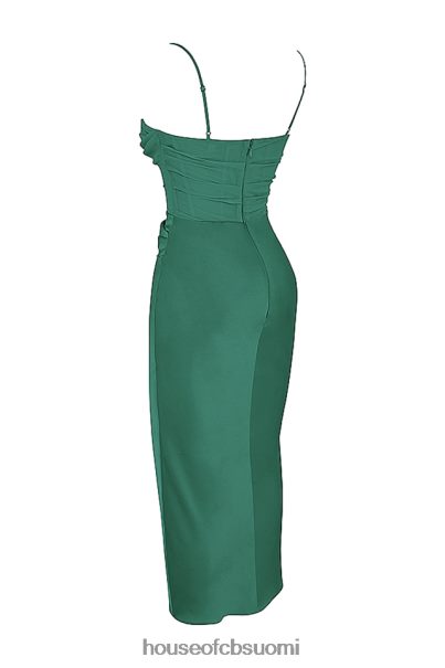 House of CB teia forest draped korsetti midi-mekko Z000Z388 vaatetus