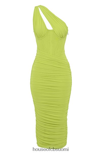 House of CB valentina lime epäsymmetrinen leikkaus midi-mekko Z000Z422 vaatetus