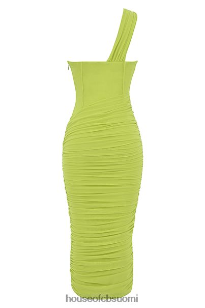 House of CB valentina lime epäsymmetrinen leikkaus midi-mekko Z000Z422 vaatetus