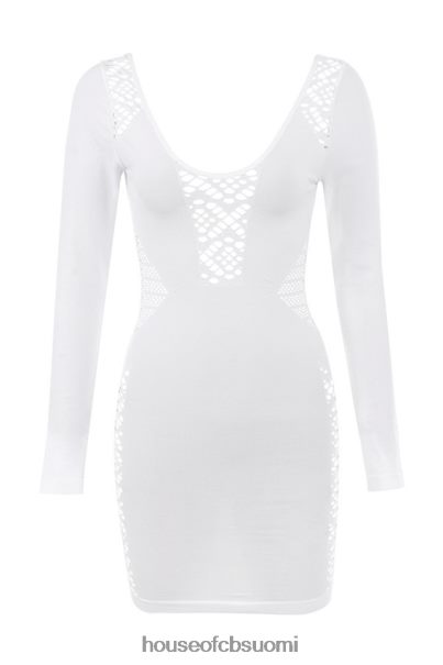 House of CB alana valkoinen stretch-neulottu minimekko Z000Z574 vaatetus