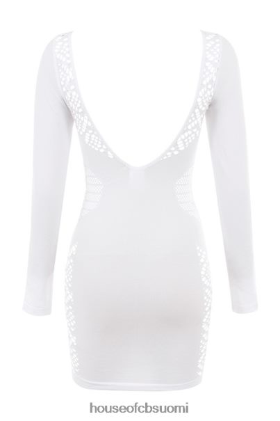 House of CB alana valkoinen stretch-neulottu minimekko Z000Z574 vaatetus