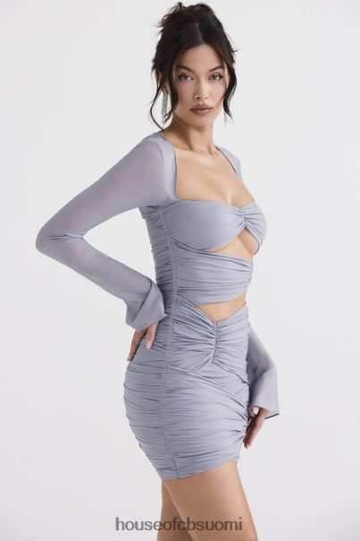 House of CB camille dove harmaa aito silkki minimekko Z000Z321 vaatetus