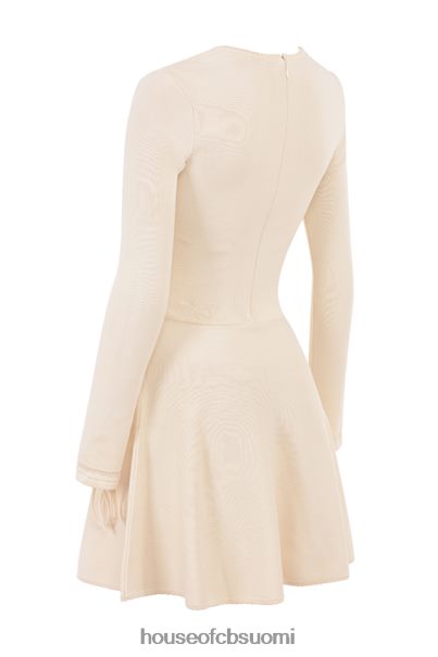 House of CB caprice cream hieno neulottu minimekko Z000Z298 vaatetus