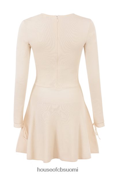 House of CB caprice cream hieno neulottu minimekko Z000Z298 vaatetus
