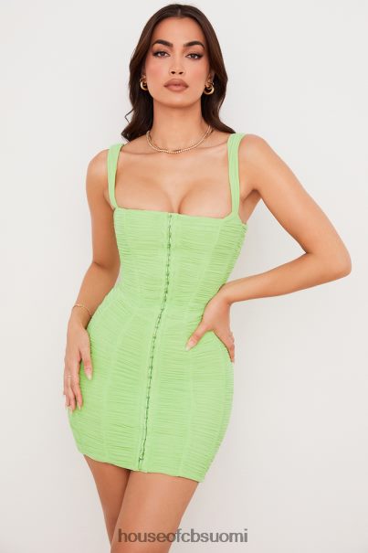 House of CB cate lime ruched mesh -minimekko Z000Z540 vaatetus