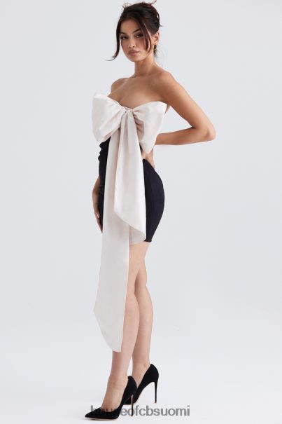 House of CB jana black & ivory bow minimekko Z000Z347 vaatetus
