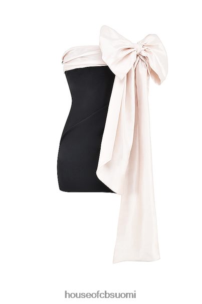 House of CB jana black & ivory bow minimekko Z000Z347 vaatetus