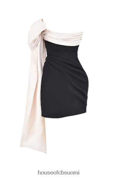 House of CB jana black & ivory bow minimekko Z000Z347 vaatetus