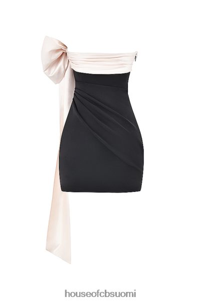 House of CB jana black & ivory bow minimekko Z000Z347 vaatetus