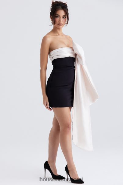 House of CB jana black & ivory bow minimekko Z000Z347 vaatetus
