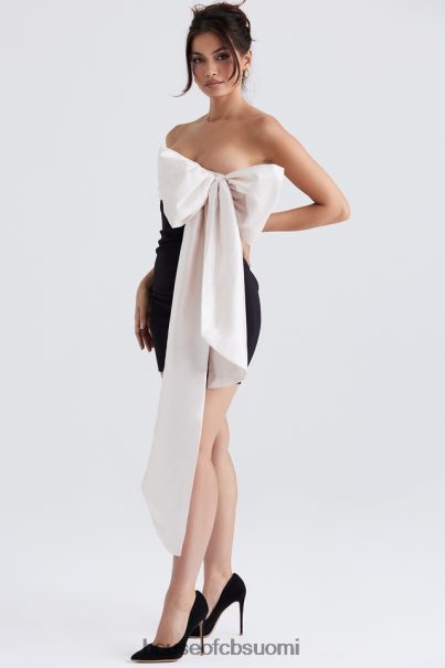 House of CB jana black & ivory bow minimekko Z000Z347 vaatetus
