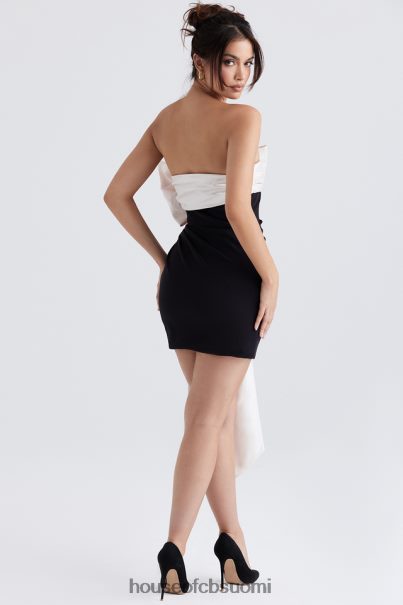 House of CB jana black & ivory bow minimekko Z000Z347 vaatetus