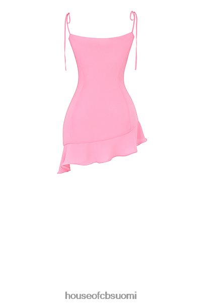 House of CB marcia ranskalainen pinkki röyhelöinen minimekko Z000Z195 vaatetus