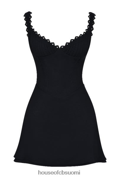 House of CB tilly musta pinne-istuttava minimekko Z000Z231 vaatetus