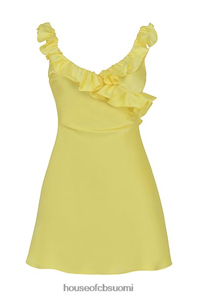 House of CB tink buttercup satiinista röyhelöinen minimekko Z000Z443 vaatetus