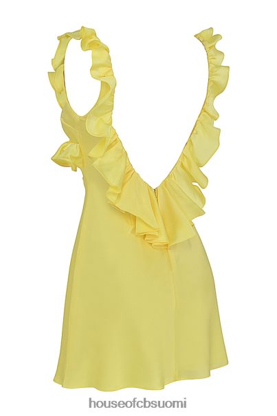 House of CB tink buttercup satiinista röyhelöinen minimekko Z000Z443 vaatetus