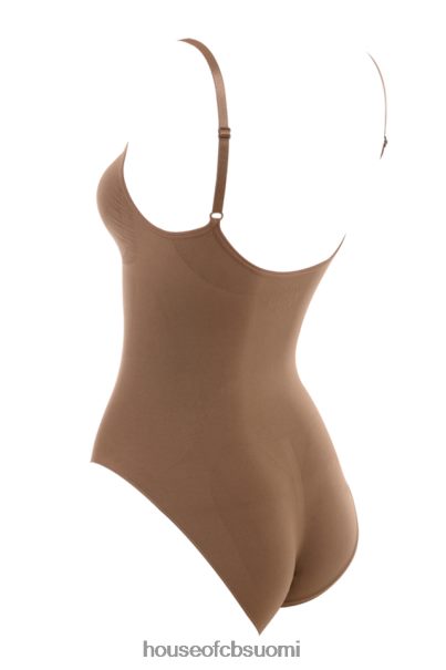 House of CB kuvanveisto koko lyhyt bodysuit mokka Z000Z1272 vaatetus