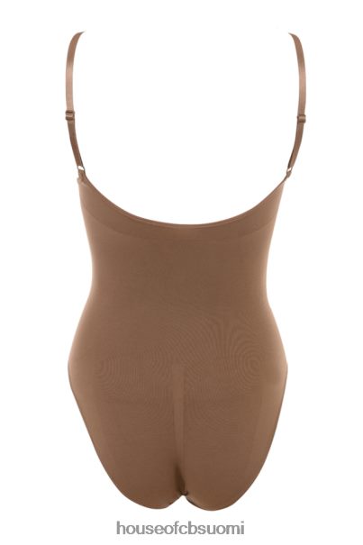 House of CB kuvanveisto koko lyhyt bodysuit mokka Z000Z1272 vaatetus