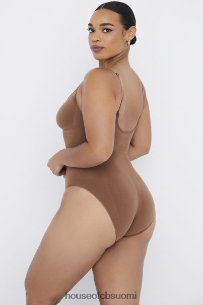 House of CB kuvanveisto koko lyhyt bodysuit mokka Z000Z1272 vaatetus
