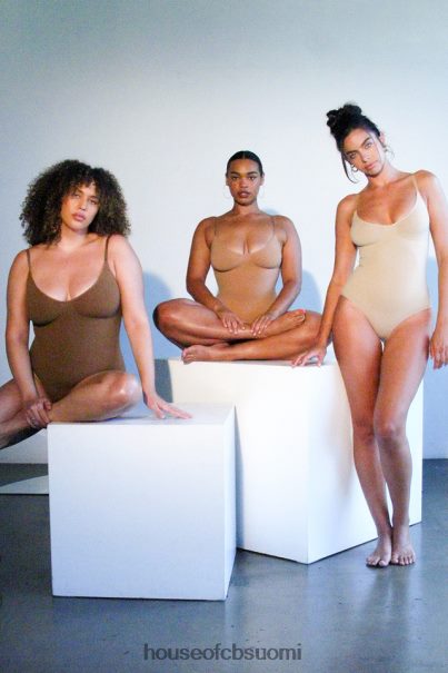 House of CB kuvanveisto koko lyhyt bodysuit mokka Z000Z1272 vaatetus
