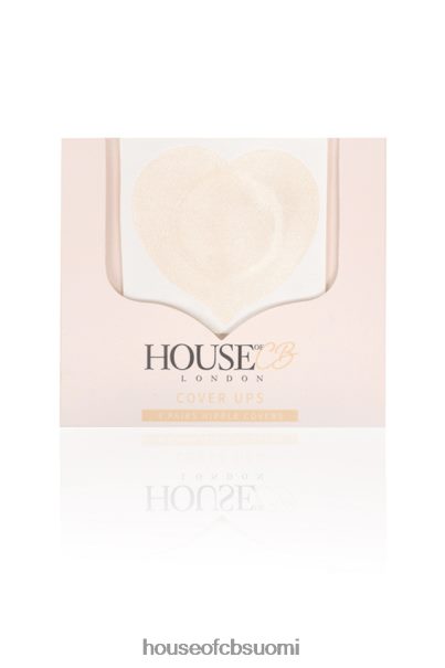 House of CB setti 4 beigeä sydämenmuotoista nänninsuojusta Z000Z1323 vaatetus