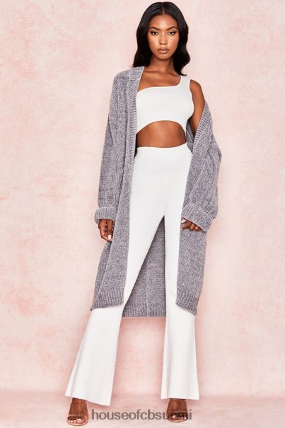 House of CB celine grey chenille slouchy neuletakki Z000Z1053 vaatetus